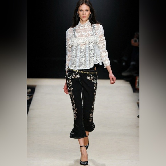 Isabel Marant Pant Monroe Embroidered Jeans-unworn - Picture 2 of 8